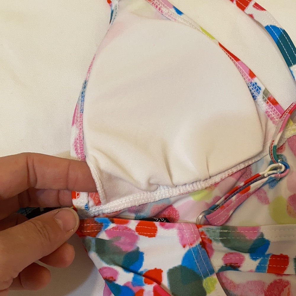 Bawdy Multi-Colored One Piece Swimsuit, XS - Picture 7 of 8